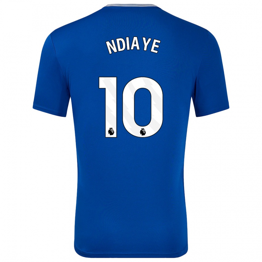 Kinder Iliman Ndiaye #10 Blau Mit Heimtrikot Trikot 2024/25 T-Shirt Österreich