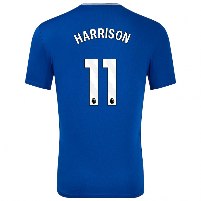 Kinder Jack Harrison #11 Blau Mit Heimtrikot Trikot 2024/25 T-Shirt Österreich