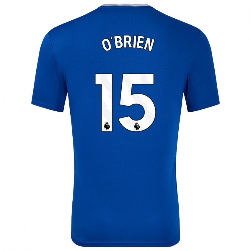 Kinder Jake O'brien #15 Blau Mit Heimtrikot Trikot 2024/25 T-Shirt Österreich