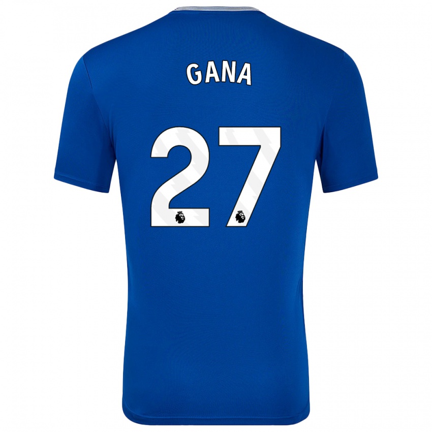 Kinder Idrissa Gueye #27 Blau Mit Heimtrikot Trikot 2024/25 T-Shirt Österreich