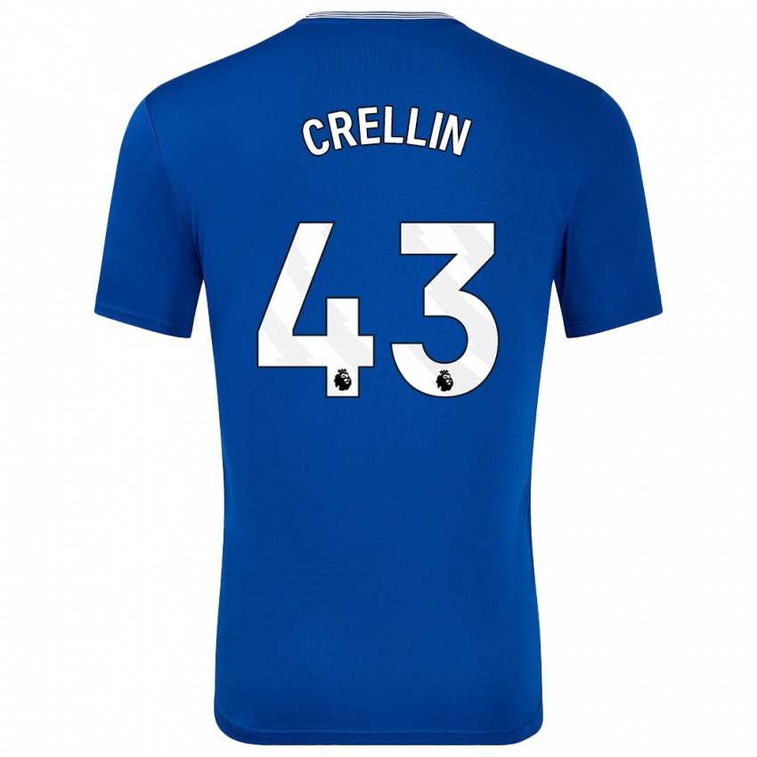 Kinder Billy Crellin #43 Blau Mit Heimtrikot Trikot 2024/25 T-Shirt Österreich