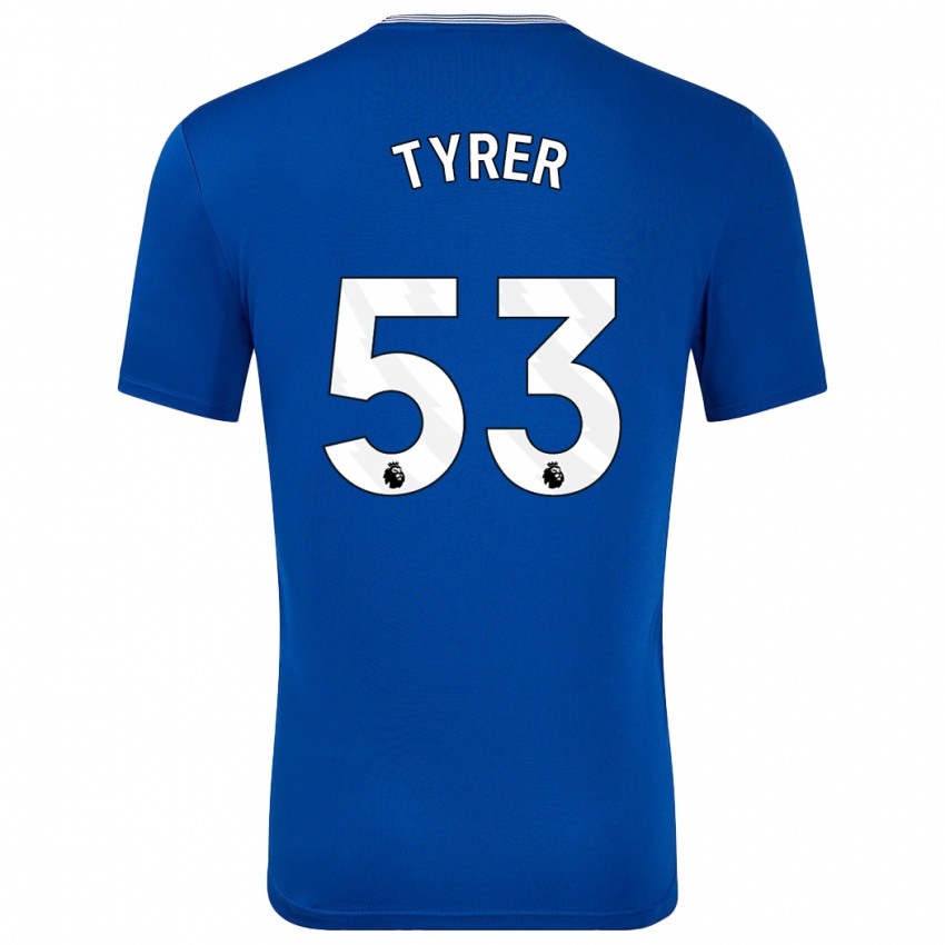 Kinder Harry Tyrer #53 Blau Mit Heimtrikot Trikot 2024/25 T-Shirt Österreich