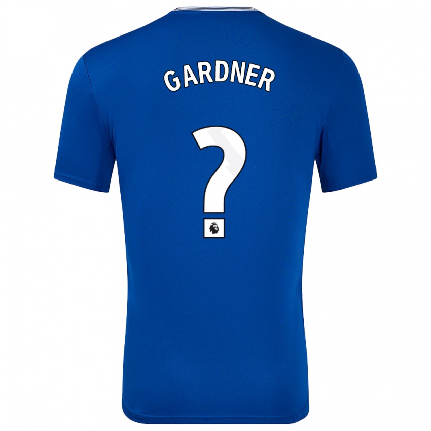 Kinder Luis Gardner #0 Blau Mit Heimtrikot Trikot 2024/25 T-Shirt Österreich