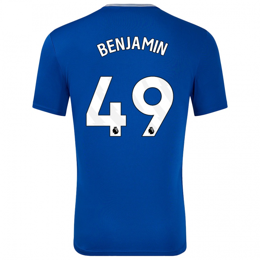 Kinder Omari Benjamin #49 Blau Mit Heimtrikot Trikot 2024/25 T-Shirt Österreich