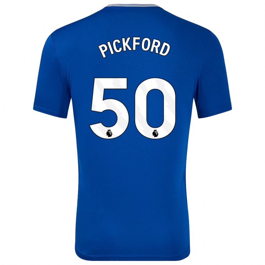 Kinder George Pickford #50 Blau Mit Heimtrikot Trikot 2024/25 T-Shirt Österreich