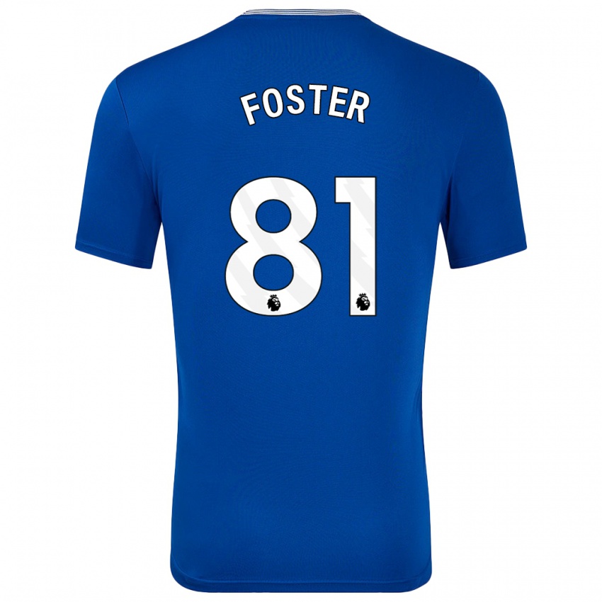 Kinder Harvey Foster #81 Blau Mit Heimtrikot Trikot 2024/25 T-Shirt Österreich