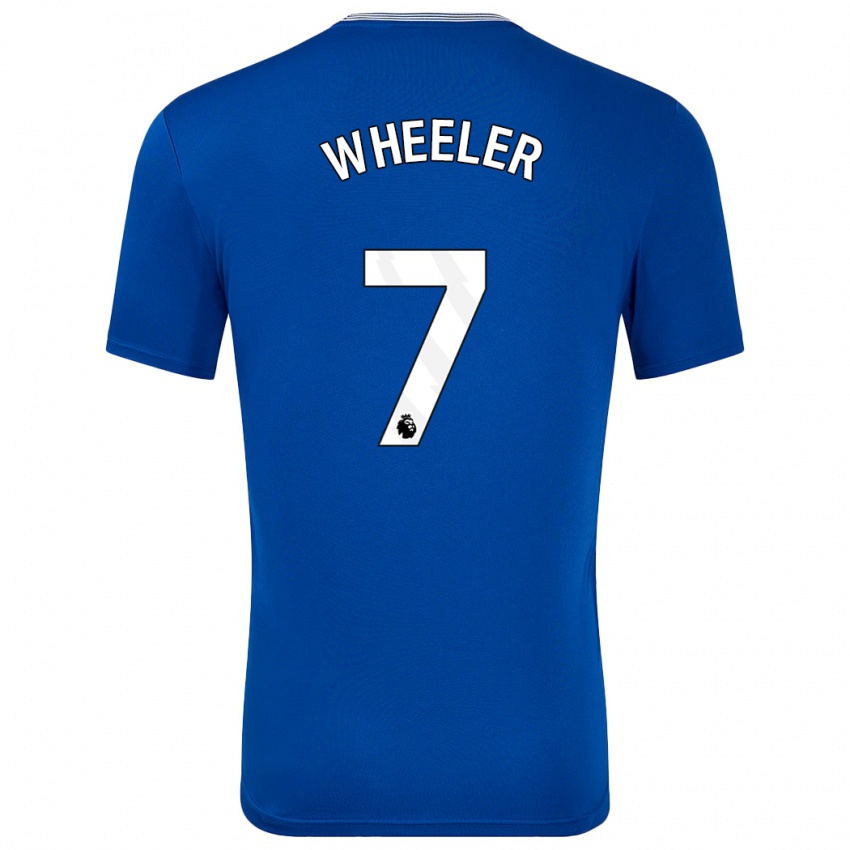 Kinder Clare Wheeler #7 Blau Mit Heimtrikot Trikot 2024/25 T-Shirt Österreich