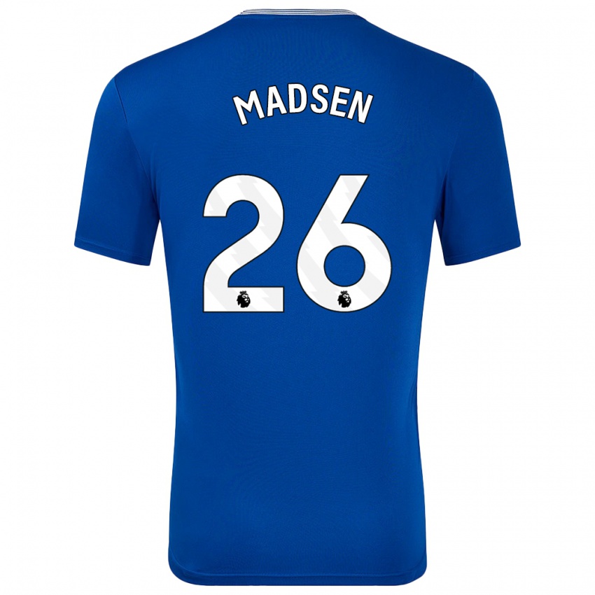 Kinder Rikke Madsen #26 Blau Mit Heimtrikot Trikot 2024/25 T-Shirt Österreich