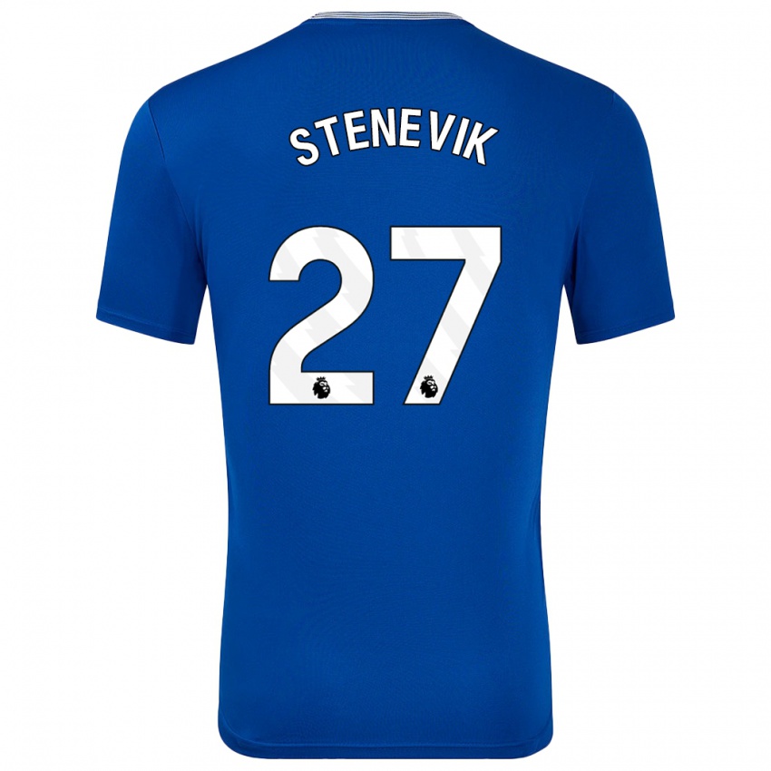 Kinder Elise Stenevik #27 Blau Mit Heimtrikot Trikot 2024/25 T-Shirt Österreich