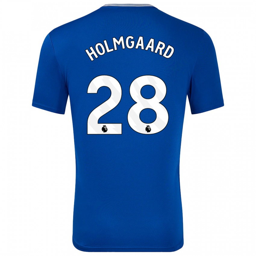 Kinder Karen Holmgaard #28 Blau Mit Heimtrikot Trikot 2024/25 T-Shirt Österreich