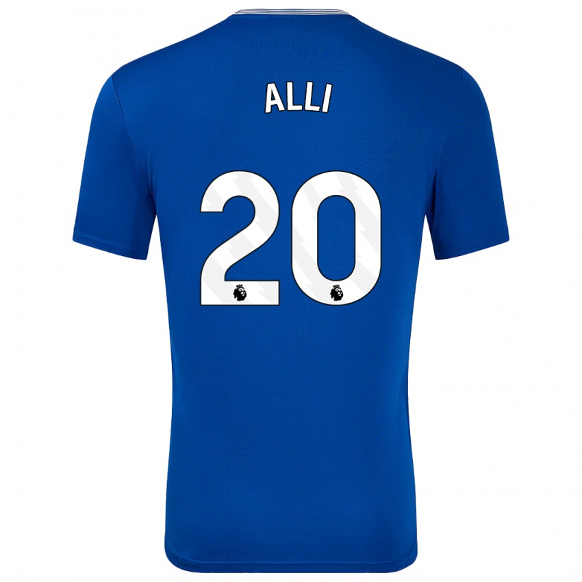 Kinder Dele Alli #20 Blau Mit Heimtrikot Trikot 2024/25 T-Shirt Österreich