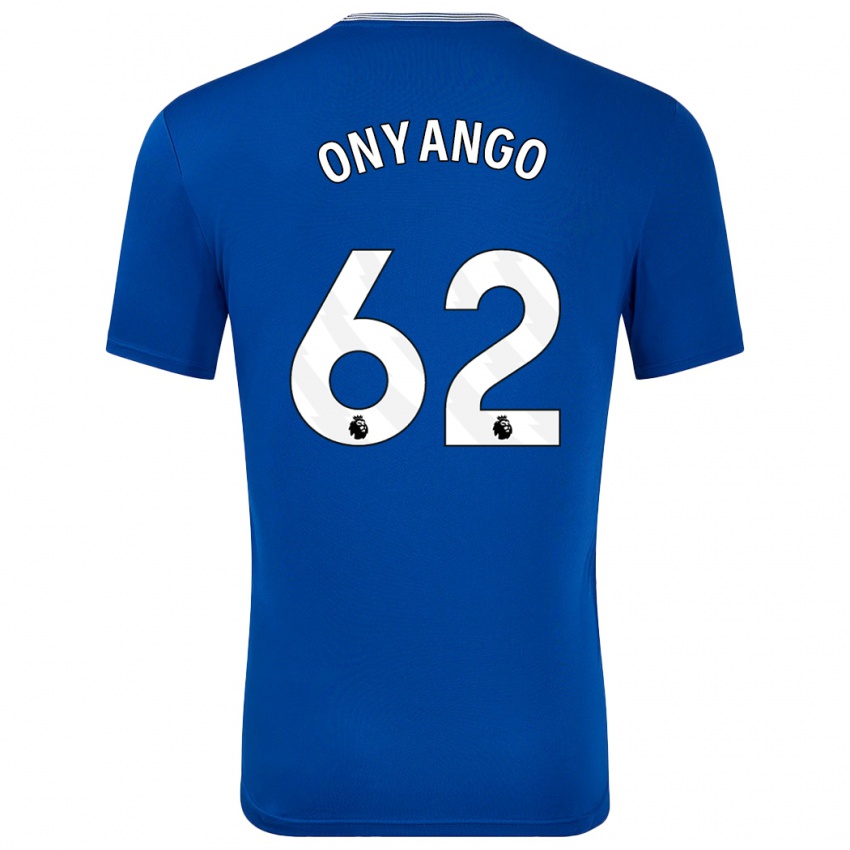 Kinder Tyler Onyango #62 Blau Mit Heimtrikot Trikot 2024/25 T-Shirt Österreich