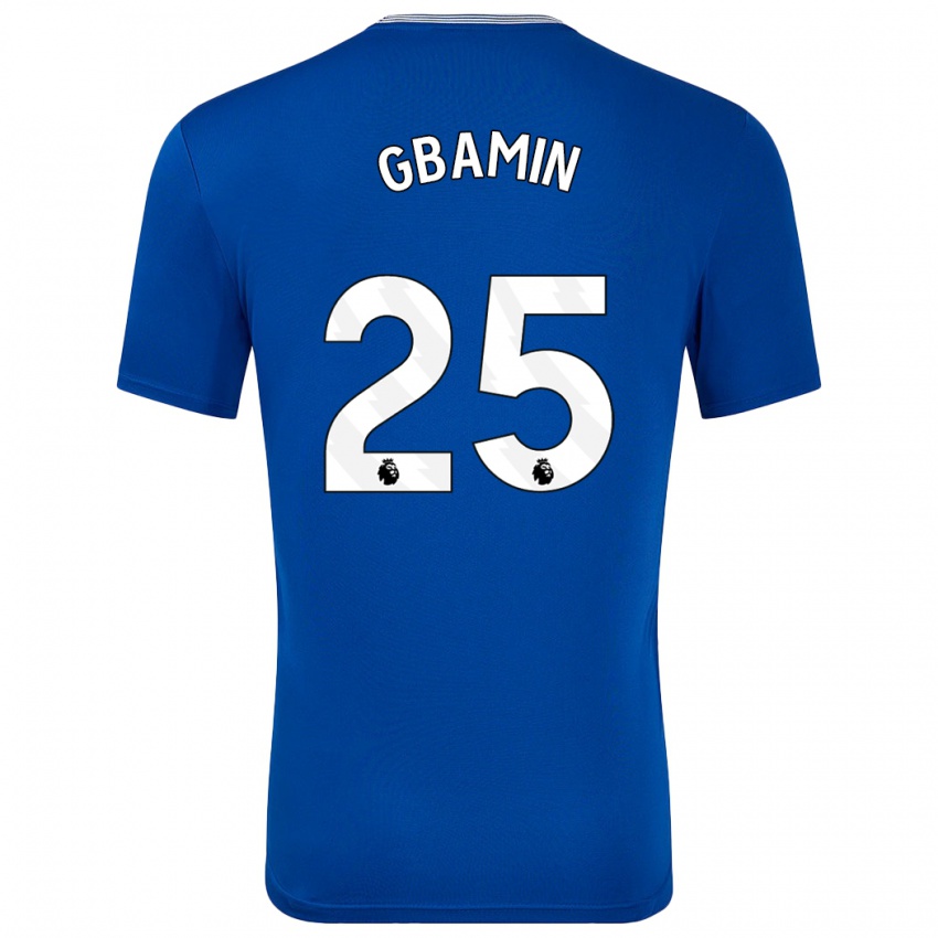 Kinder Jean-Philippe Gbamin #25 Blau Mit Heimtrikot Trikot 2024/25 T-Shirt Österreich