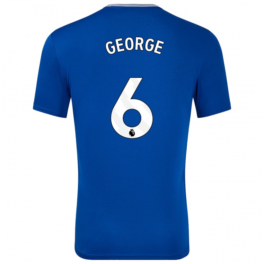 Kinder Gabrielle George #6 Blau Mit Heimtrikot Trikot 2024/25 T-Shirt Österreich