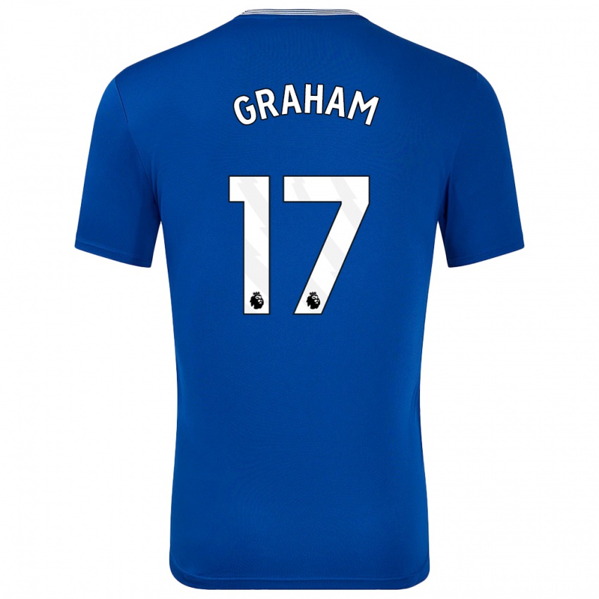 Kinder Lucy Graham #17 Blau Mit Heimtrikot Trikot 2024/25 T-Shirt Österreich