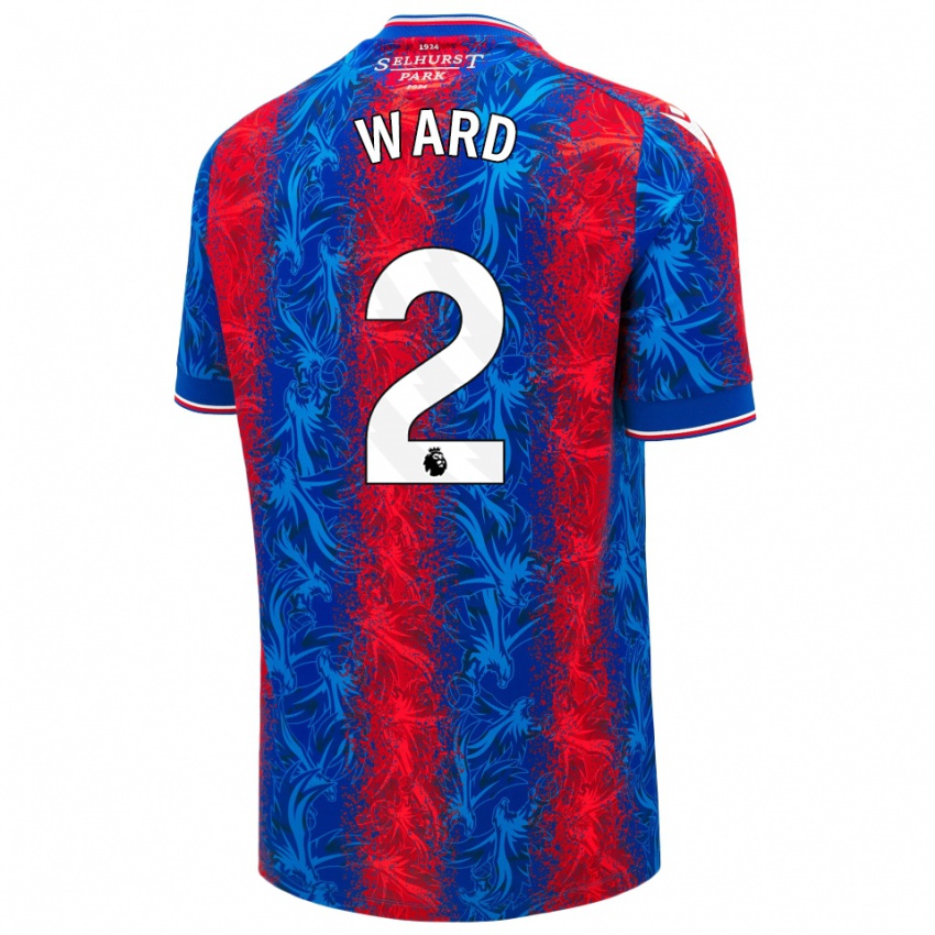 Kinder Joel Ward #2 Rot Blauen Streifen Heimtrikot Trikot 2024/25 T-Shirt Österreich