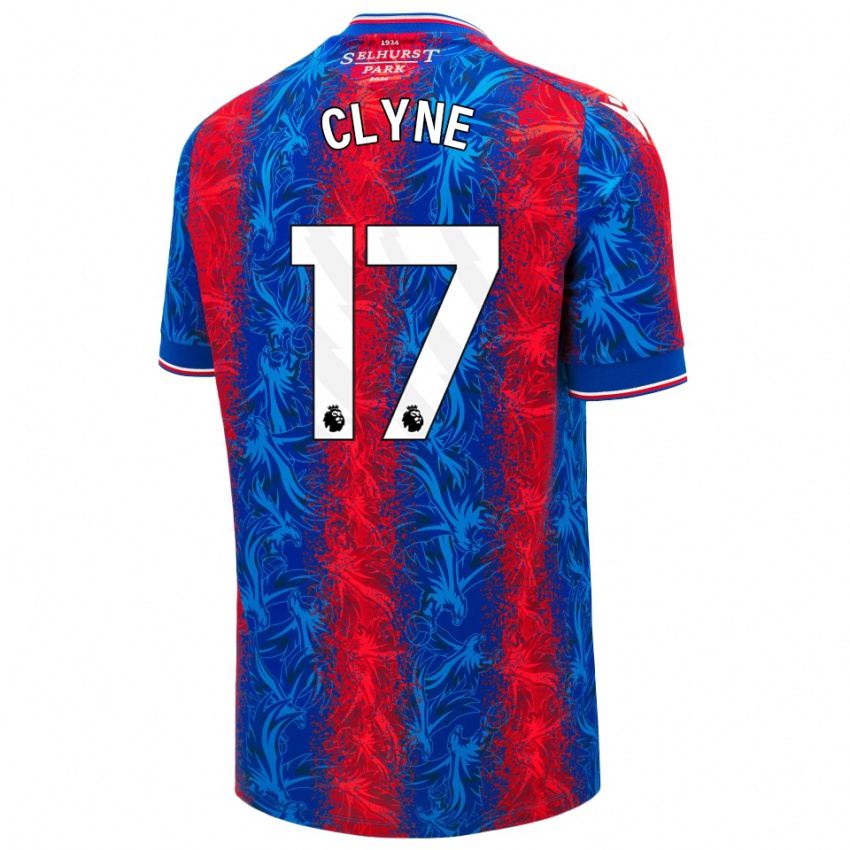 Kinder Nathaniel Clyne #17 Rot Blauen Streifen Heimtrikot Trikot 2024/25 T-Shirt Österreich