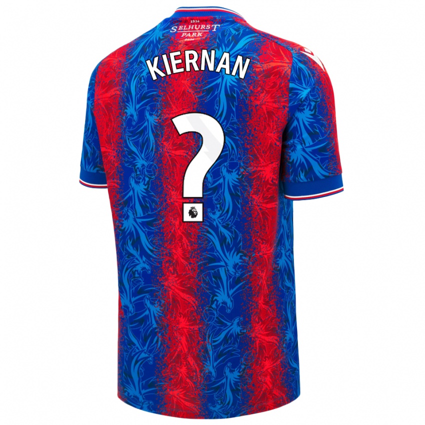 Kinder Brendan Kiernan #0 Rot Blauen Streifen Heimtrikot Trikot 2024/25 T-Shirt Österreich