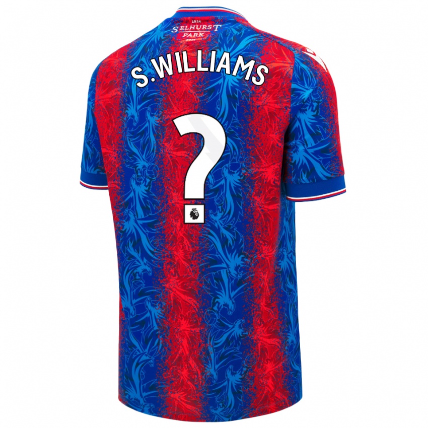 Kinder Seb Williams #0 Rot Blauen Streifen Heimtrikot Trikot 2024/25 T-Shirt Österreich