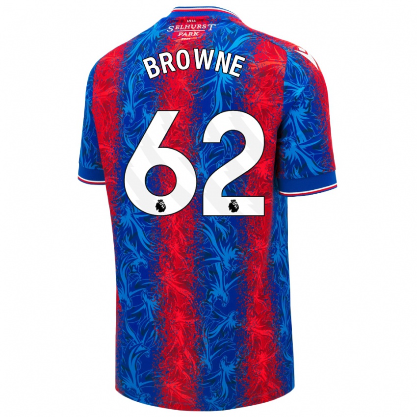 Kinder Luke Browne #62 Rot Blauen Streifen Heimtrikot Trikot 2024/25 T-Shirt Österreich