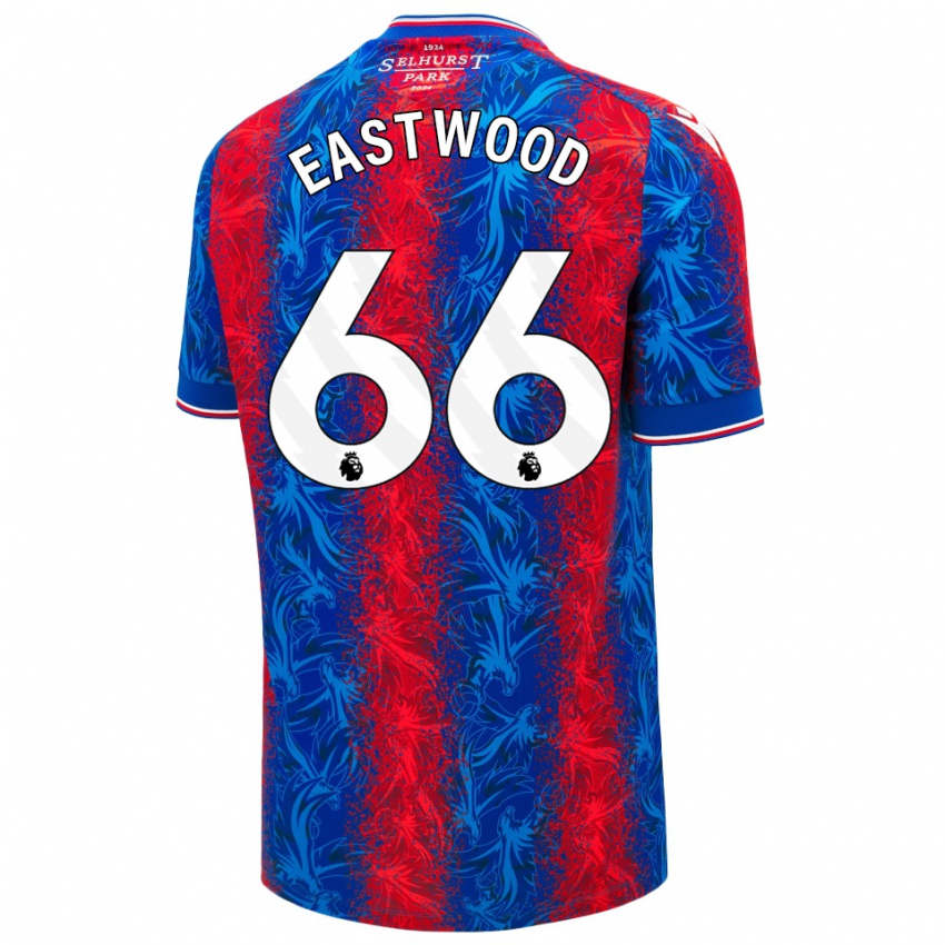 Kinder Billy Eastwood #66 Rot Blauen Streifen Heimtrikot Trikot 2024/25 T-Shirt Österreich