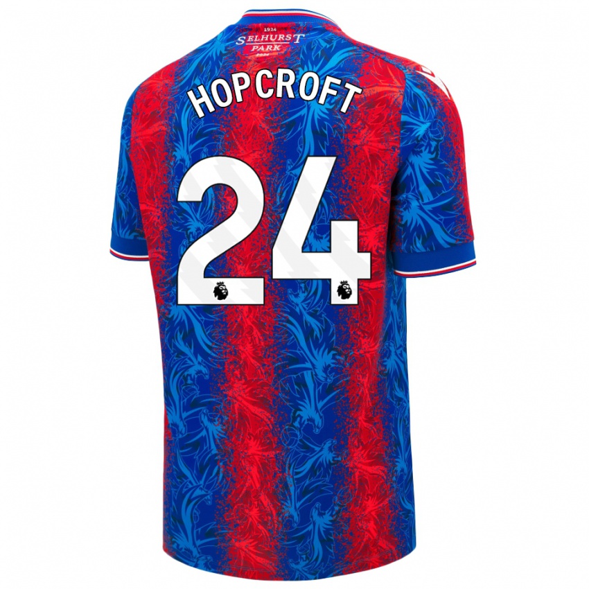 Kinder Shanade Hopcroft #24 Rot Blauen Streifen Heimtrikot Trikot 2024/25 T-Shirt Österreich