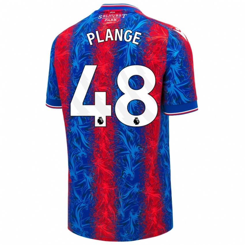 Kinder Luke Plange #48 Rot Blauen Streifen Heimtrikot Trikot 2024/25 T-Shirt Österreich