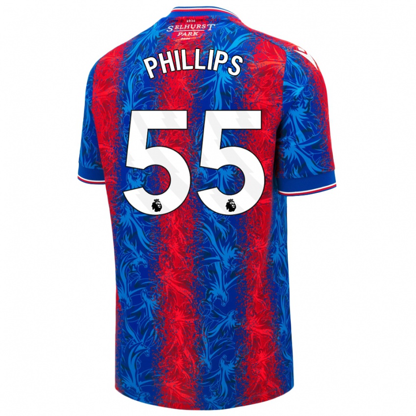 Kinder Killian Phillips #55 Rot Blauen Streifen Heimtrikot Trikot 2024/25 T-Shirt Österreich