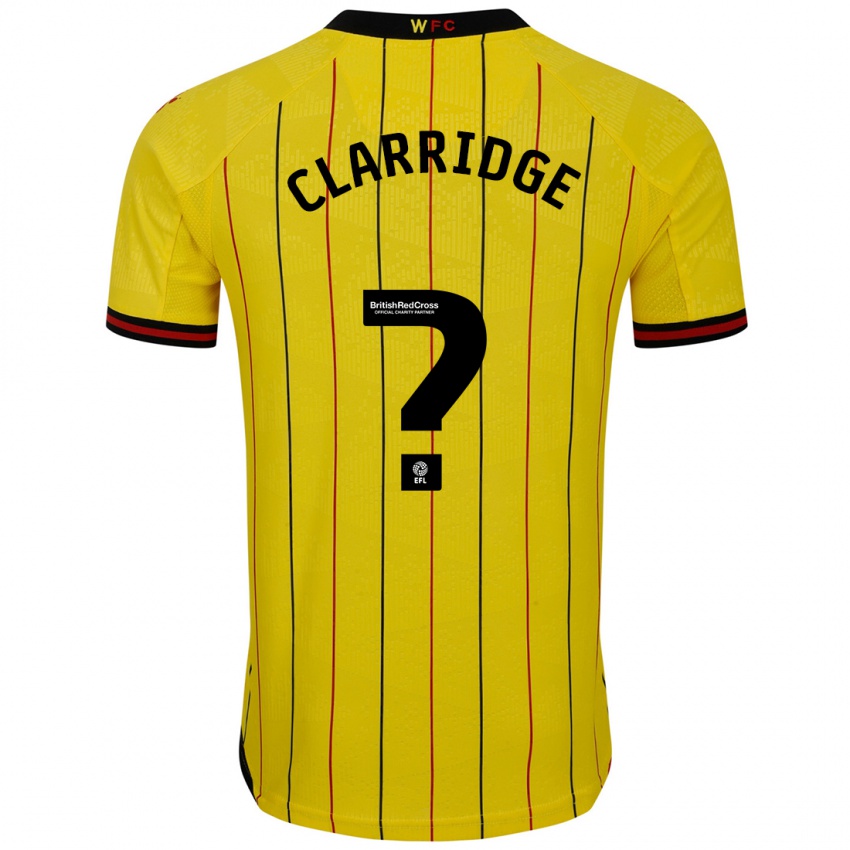 Kinder James Clarridge #0 Gelb Schwarz Heimtrikot Trikot 2024/25 T-Shirt Österreich