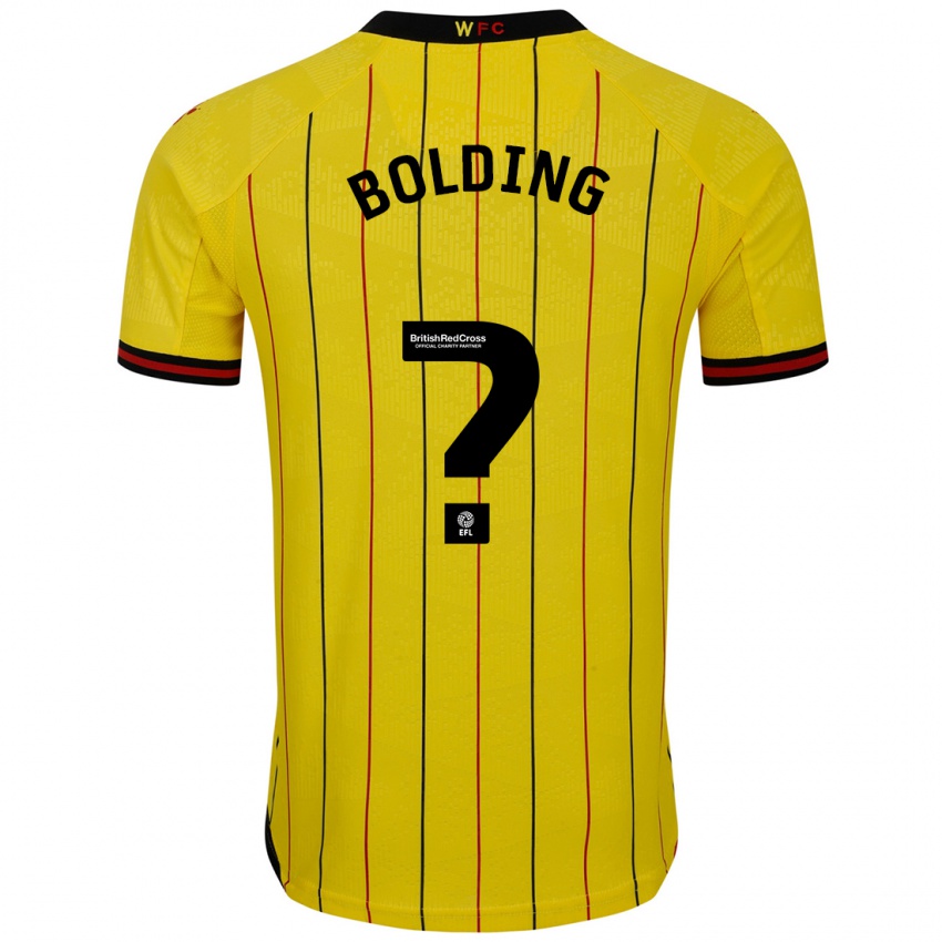 Kinder Charlie Bolding #0 Gelb Schwarz Heimtrikot Trikot 2024/25 T-Shirt Österreich