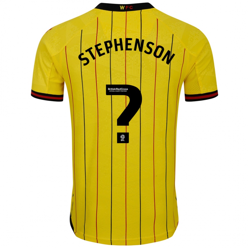 Kinder Ollie Stephenson #0 Gelb Schwarz Heimtrikot Trikot 2024/25 T-Shirt Österreich