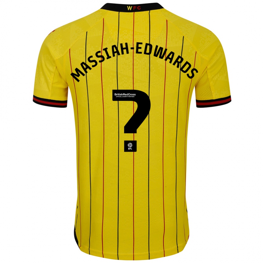 Kinder Zavier Massiah-Edwards #0 Gelb Schwarz Heimtrikot Trikot 2024/25 T-Shirt Österreich