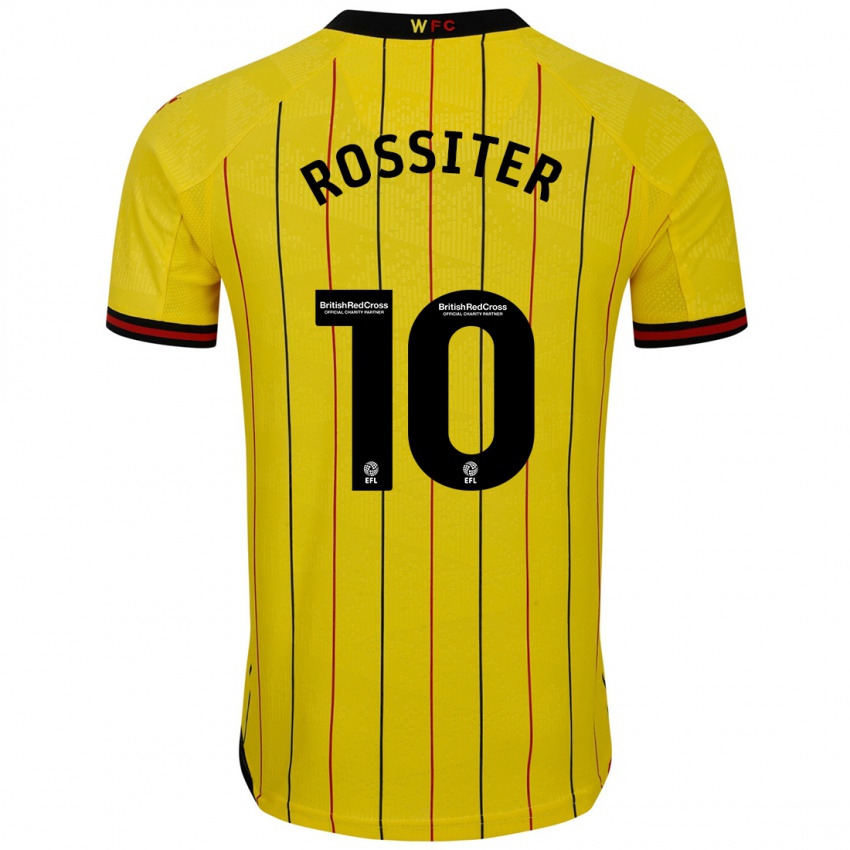 Kinder Annie Rossiter #10 Gelb Schwarz Heimtrikot Trikot 2024/25 T-Shirt Österreich