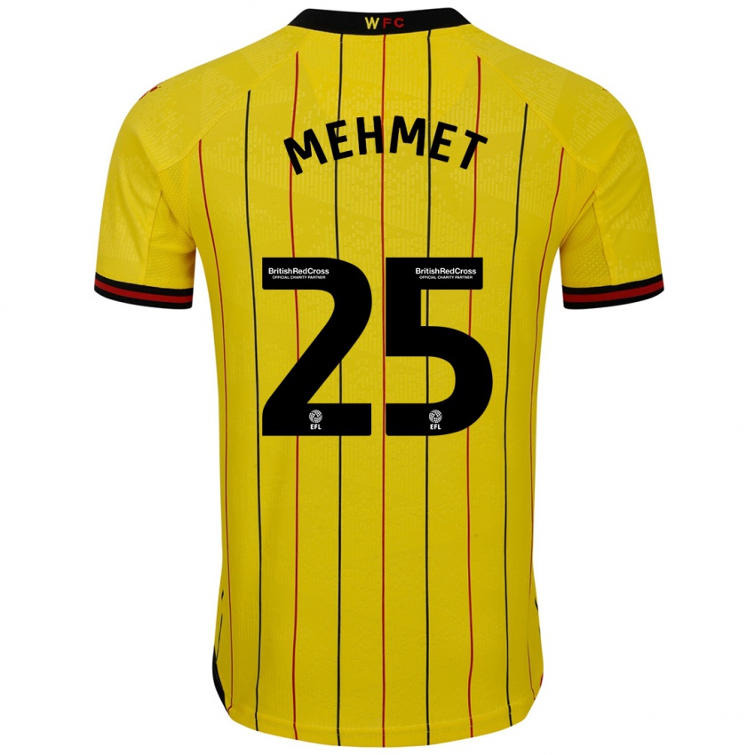 Kinder Melis Mehmet #25 Gelb Schwarz Heimtrikot Trikot 2024/25 T-Shirt Österreich