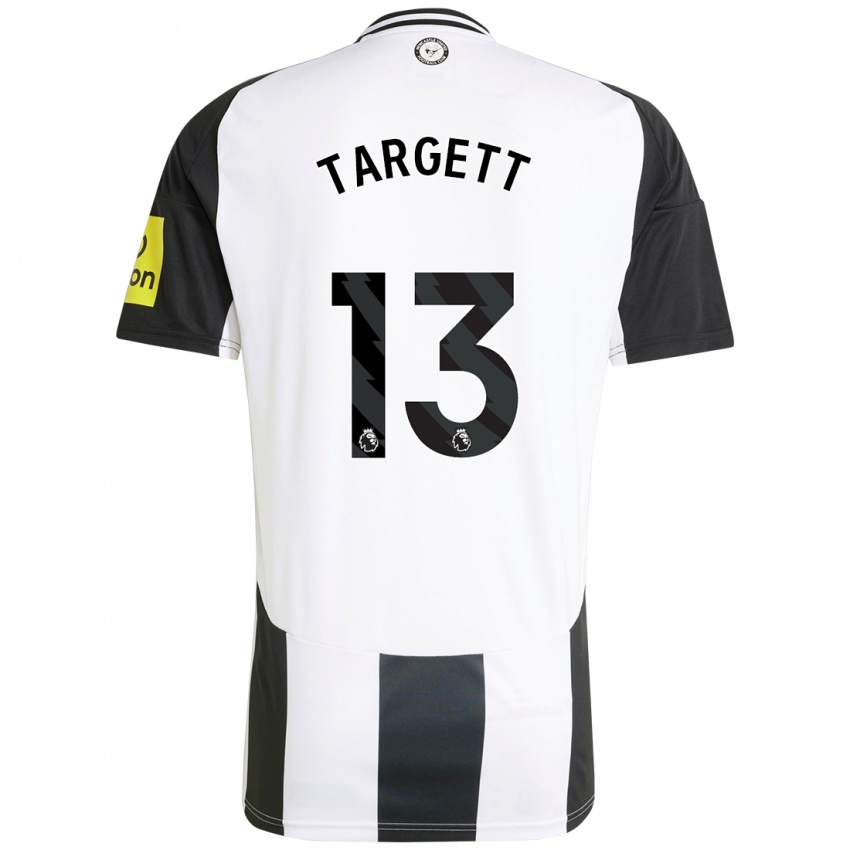 Kinder Matt Targett #13 Weiß Schwarz Heimtrikot Trikot 2024/25 T-Shirt Österreich