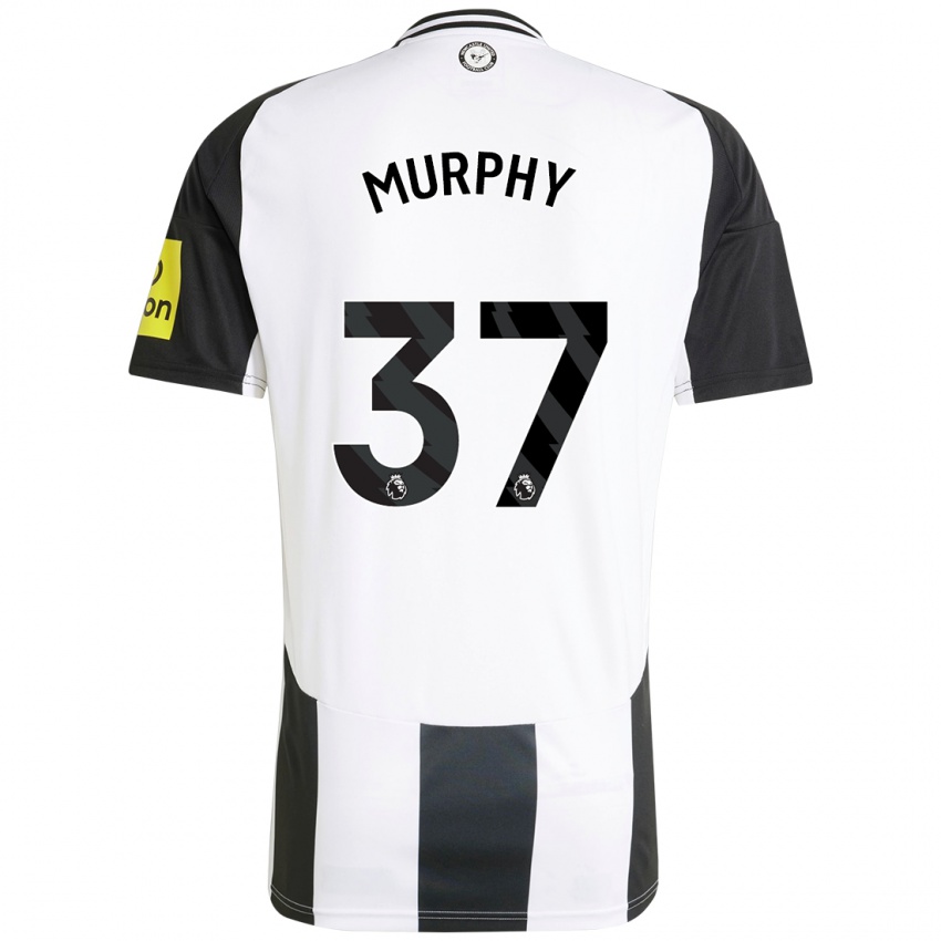 Kinder Alex Murphy #37 Weiß Schwarz Heimtrikot Trikot 2024/25 T-Shirt Österreich