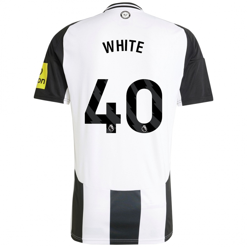 Kinder Joe White #40 Weiß Schwarz Heimtrikot Trikot 2024/25 T-Shirt Österreich