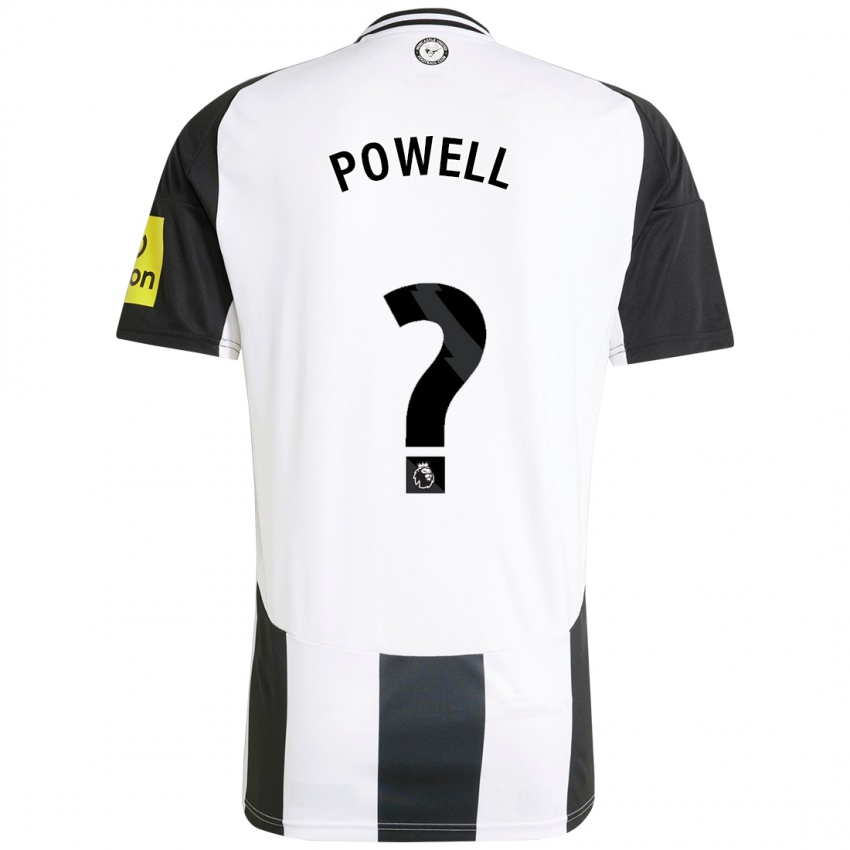 Kinder Harry Powell #0 Weiß Schwarz Heimtrikot Trikot 2024/25 T-Shirt Österreich