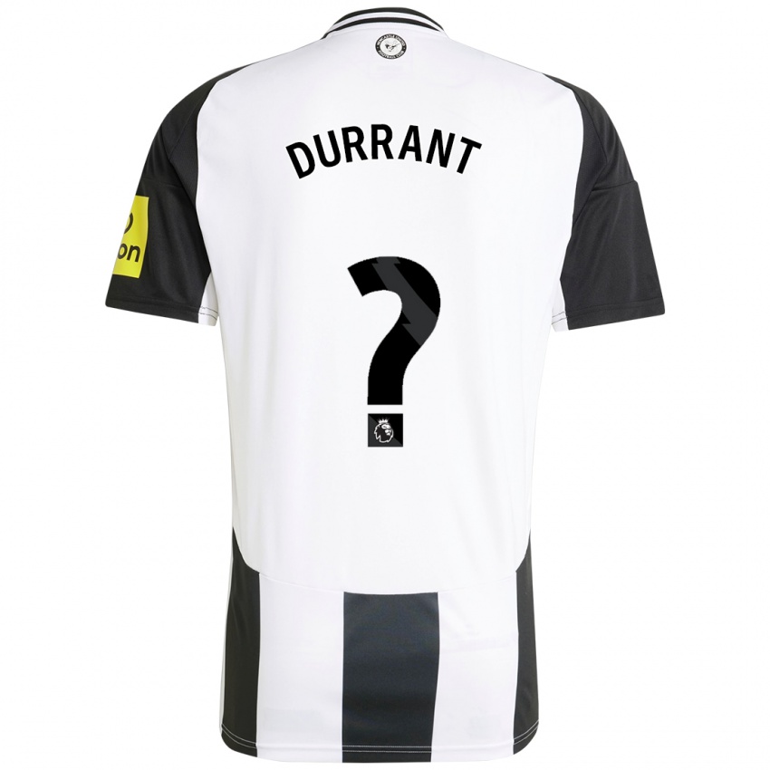 Kinder Jake Durrant #0 Weiß Schwarz Heimtrikot Trikot 2024/25 T-Shirt Österreich