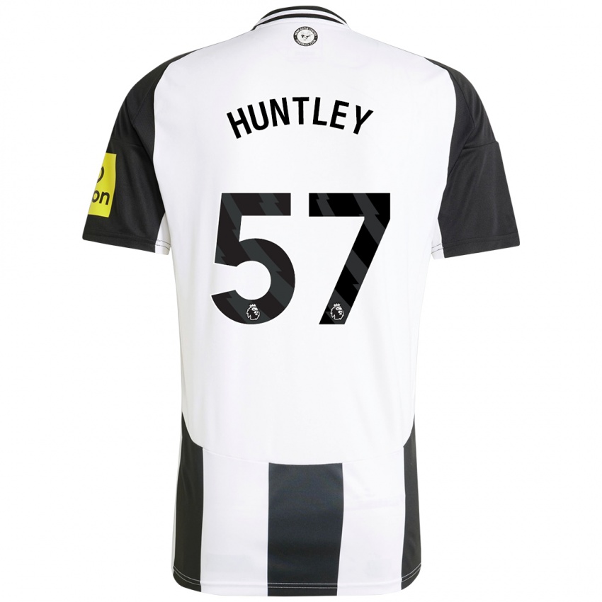 Kinder James Huntley #57 Weiß Schwarz Heimtrikot Trikot 2024/25 T-Shirt Österreich