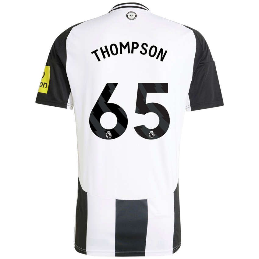 Kinder Ciaran Thompson #65 Weiß Schwarz Heimtrikot Trikot 2024/25 T-Shirt Österreich