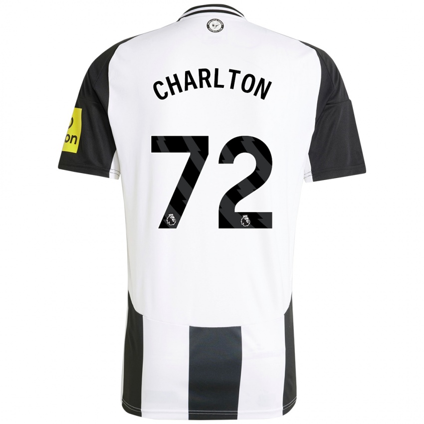 Kinder Dylan Charlton #72 Weiß Schwarz Heimtrikot Trikot 2024/25 T-Shirt Österreich