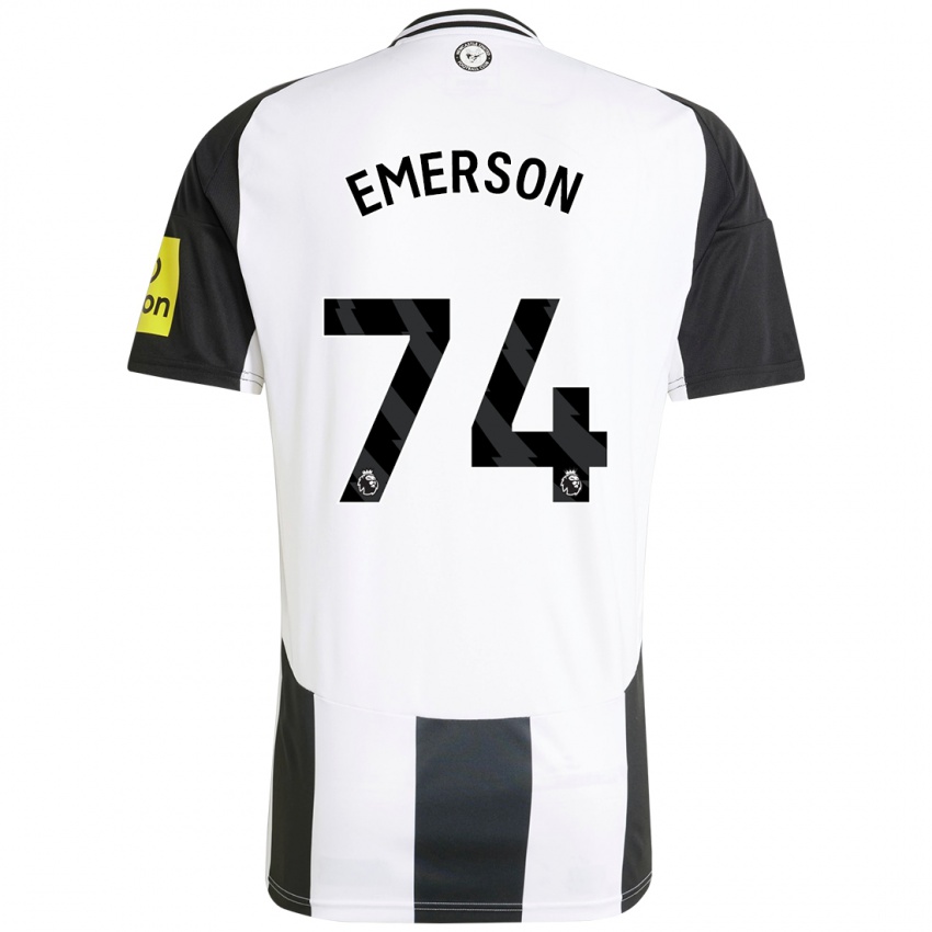 Kinder Johnny Emerson #74 Weiß Schwarz Heimtrikot Trikot 2024/25 T-Shirt Österreich