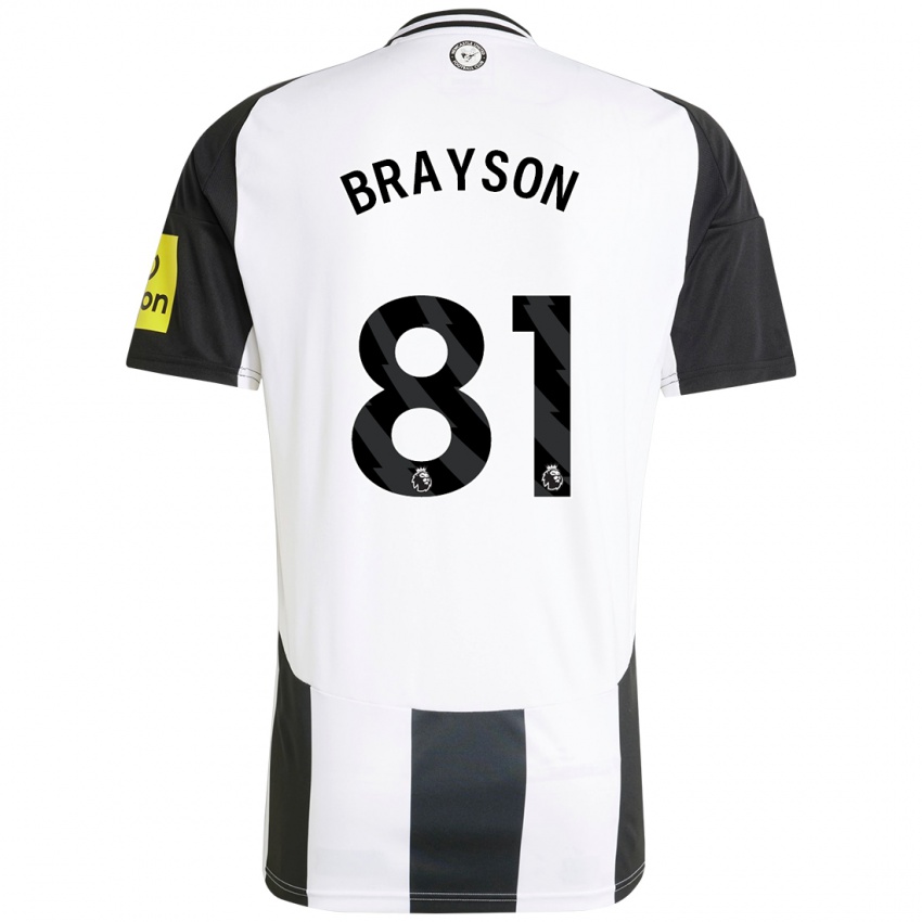 Kinder Joe Brayson #81 Weiß Schwarz Heimtrikot Trikot 2024/25 T-Shirt Österreich