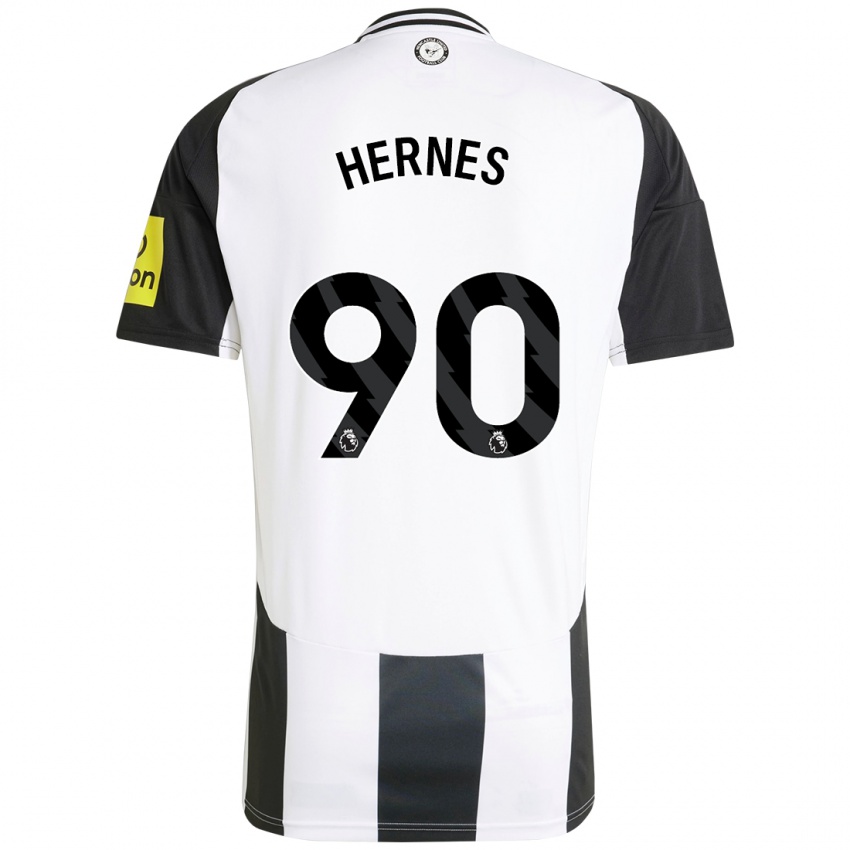 Kinder Travis Hernes #90 Weiß Schwarz Heimtrikot Trikot 2024/25 T-Shirt Österreich