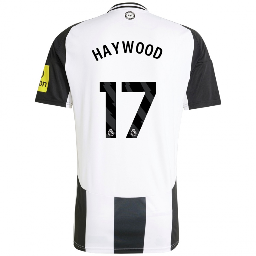 Kinder Sophie Haywood #17 Weiß Schwarz Heimtrikot Trikot 2024/25 T-Shirt Österreich