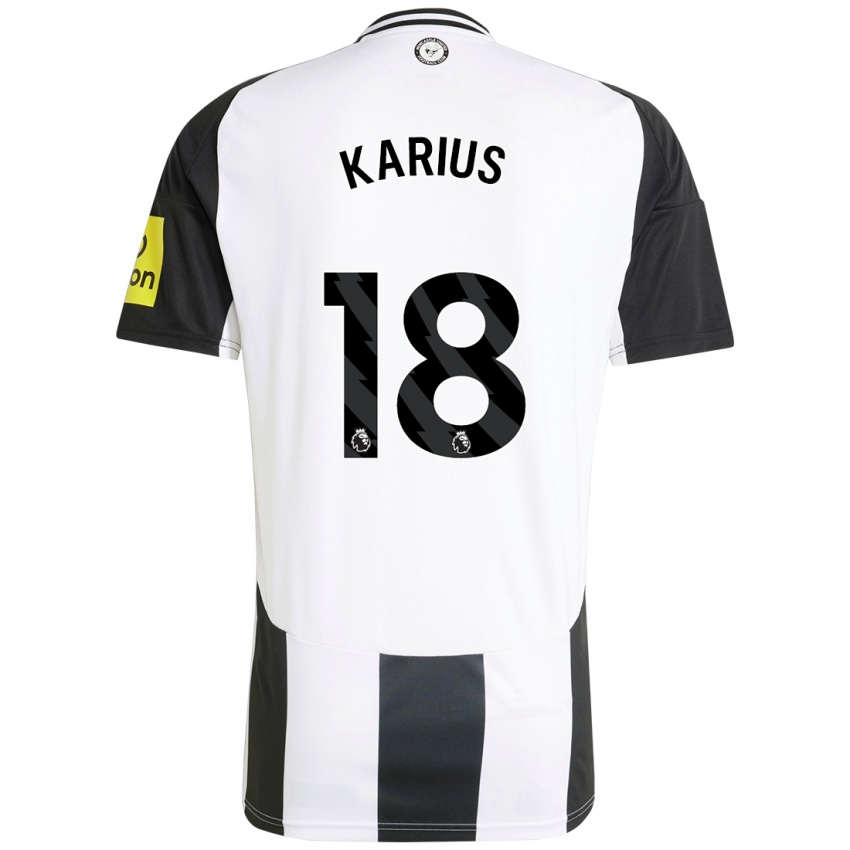 Kinder Loris Karius #18 Weiß Schwarz Heimtrikot Trikot 2024/25 T-Shirt Österreich