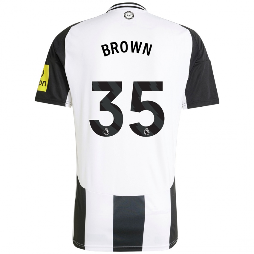 Kinder Will Brown #35 Weiß Schwarz Heimtrikot Trikot 2024/25 T-Shirt Österreich