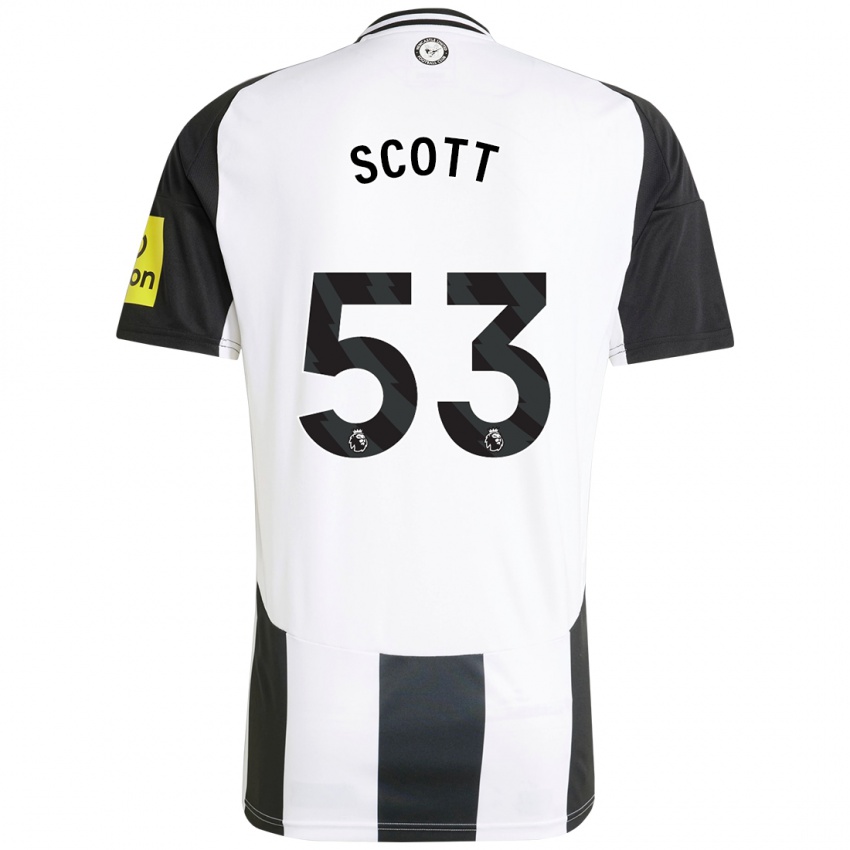 Kinder Joshua Scott #53 Weiß Schwarz Heimtrikot Trikot 2024/25 T-Shirt Österreich