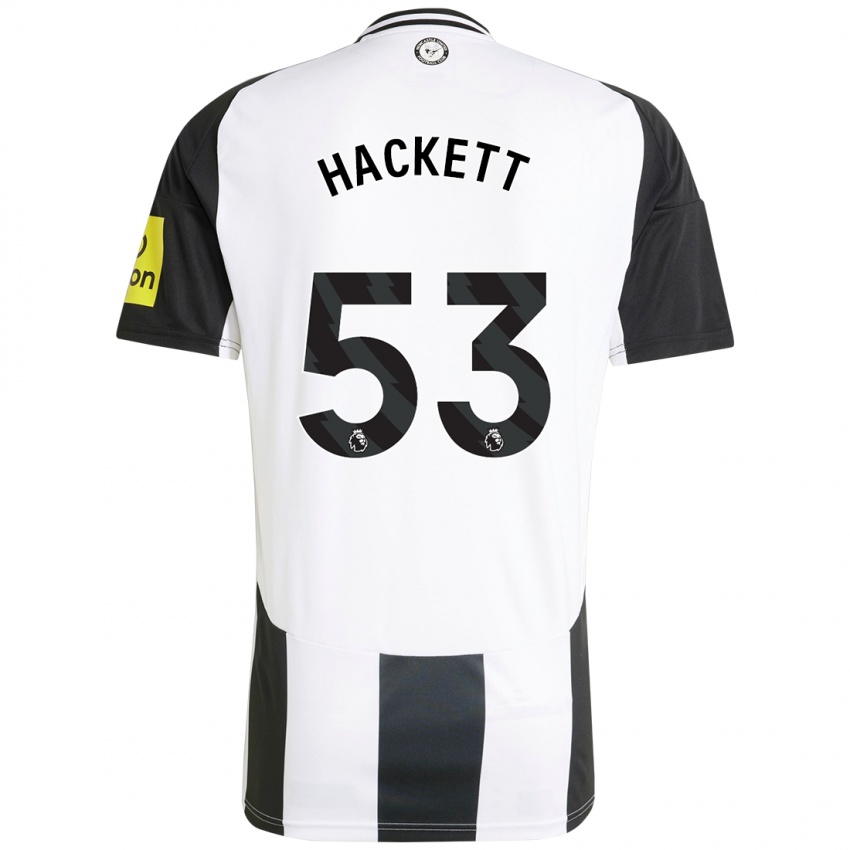 Kinder Jordan Hackett #53 Weiß Schwarz Heimtrikot Trikot 2024/25 T-Shirt Österreich